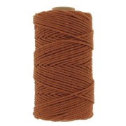 Bobina de cordón de macramé de algodón 2 mm - Canela x100m|raw }}