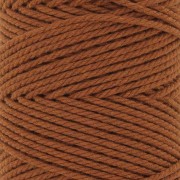 Bobina de cordón de macramé de algodón 2 mm - Canela x100m