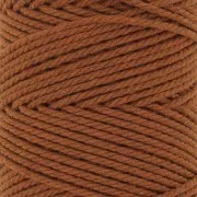 Bobina de cordón de macramé de algodón 2 mm - Canela x100m