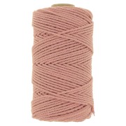 Bobina de cordón de algodón para macramé de 2 mm - Blush x100m
