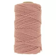 Bobina de cordón de algodón para macramé de 2 mm - Blush x100m