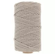 Bobina de cordón de macramé de algodón 2 mm - Lino x100m
