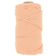 Bobina de Cordón de Macramé de Algodón 3mm - Albaricoque x50m