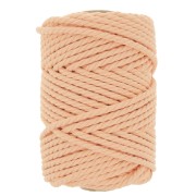 Bobina de cordón de algodón para macramé de 5 mm - Albaricoque x50m|raw }}