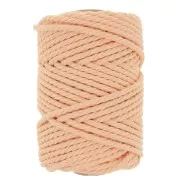 Abricot - Bobine de cordon en coton pour macramé 5 mm - Abricot x50m Bobine de cordon en coton pour macramé 5 mm - Abricot x50m