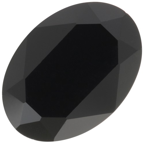 Cabujón Oval Aurora A4120 18x13 mm - Azabache x1