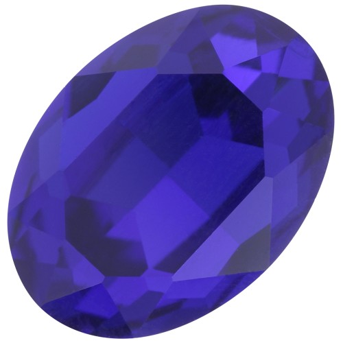 Cabujón oval Aurora A4120 18x13 mm - Azul Capri x1