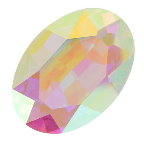 Cabujón oval Aurora A4120 14x10 mm - Cristal AB x1