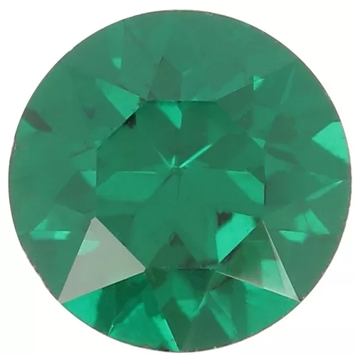 Cabochon rond Aurora A1088 8 mm - Esmeralda x1