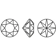 Cabochon rond Aurora A1088 8 mm - Esmeralda x1