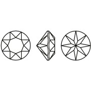 Aurora A1088 8mm Cabujón Redondo - Diamante Negro x1