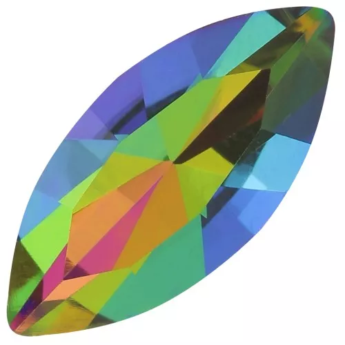 Cabujón navette Aurora A4200 15x7 mm - Cristal Vitrail Medium x1