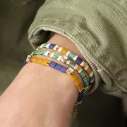 Cristal engaste Aurora A4610 Octágono Step Cut 6x4 mm - Rodio - Cristal x1