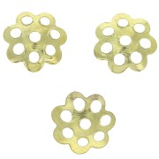 Casquillas filigrana 6 mm dorado x50|raw }}
