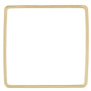 Anillas cuadradas de 20 mm para montar y tejer - Oro x12