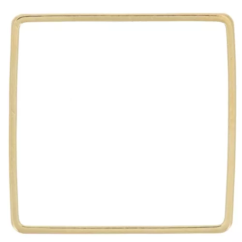 Anillas cuadradas de 20 mm para montar y tejer - Oro x12
