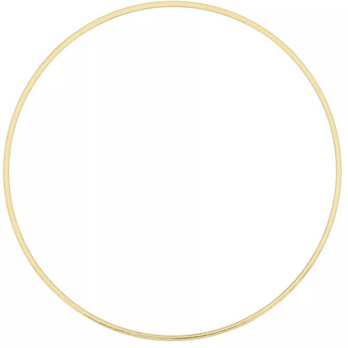 Anillas redondas de 50 mm para tejer y montar - Oro x8