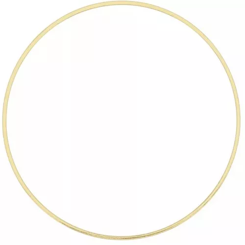 Anillas redondas de 50 mm para tejer y montar - Oro x8