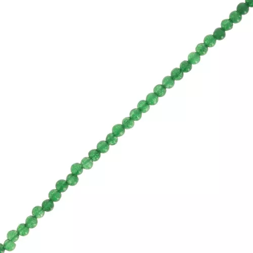 Cuentas redondas 2.5 mm- imitación gema Jade - Verde oscuro x38cm
