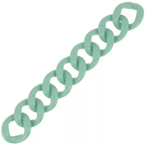 9 eslabones acrílicos 39x34 mm para la creación de pulseras - Sage x22cm