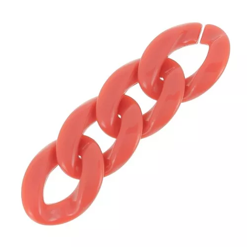 Eslabón Acrílico Torcido Ovalado 29x21 mm - Ladrillo x1