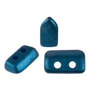 Cuentas de cristal Piros® by Puca® 2x5 mm - Chatoyant Teal Blue x10g