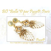 Cuentas de cristal Piros® by Puca® 2x5 mm - Chatoyant Light Gold x10g