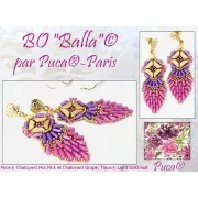 Cuentas de cristal Piros® by Puca® 2x5 mm - Chatoyant Light Gold x10g