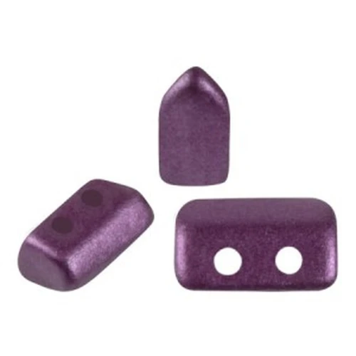 Cuentas de cristal Piros® by Puca® 2x5 mm - Burdeos pastel x10g