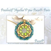 Cuentas de cristal Piros® by Puca® 2x5 mm - Esmeralda pastel x10g