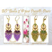 Cuentas de cristal Piros® by Puca® 2x5 mm - Olivino pastel x10g