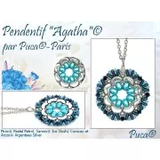 Cuentas de cristal Piros® by Puca® 2x5 mm - Olivino pastel x10g