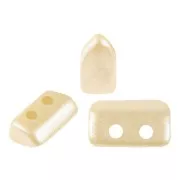 Cuentas de cristal Piros® by Puca® 2x5 mm - Crema pastel x10g