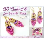 Cuentas de cristal Piros® by Puca® 2x5 mm - Crema pastel x10g