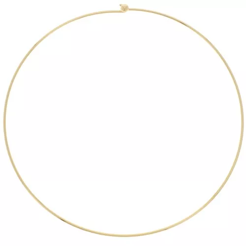 Gargantilla con cierre de rosca 1.6 mm 12 cm dorado con oro fino