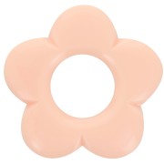 Colgante flor de resina opaca 21 mm - Peach x1