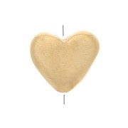 Cuenta Corazón Plana 5x5.5 mm - Chapado de oro 3 micras x1|raw }}
