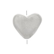 Cuenta Corazón Plano 5x5.5 mm - De plata 925 x1|raw }}