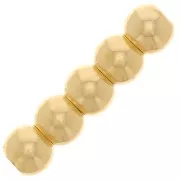 Cuentas redondas de 3 mm con agujeros grandes Gold filled x100