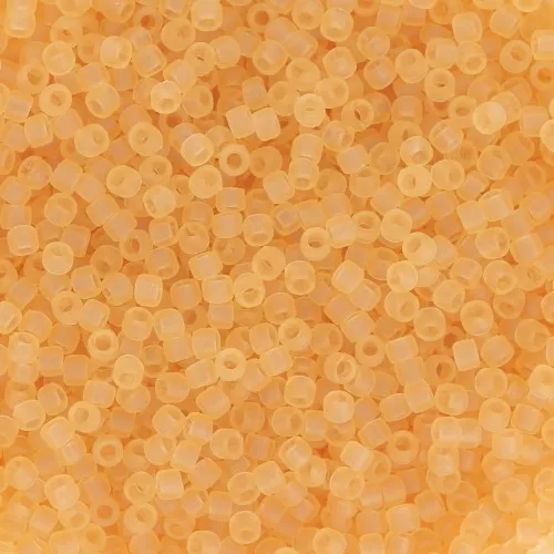 Rocalla Toho 15/0 TO15R2F - Transparent Light Topaz Frosted x8g