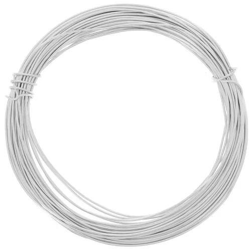 Alambre de aluminio anodizado 0,8 mm - Plata x10m