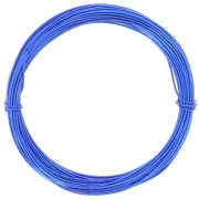Alambre de aluminio anodizado 0,8 mm - Azul eléctrico x10m
