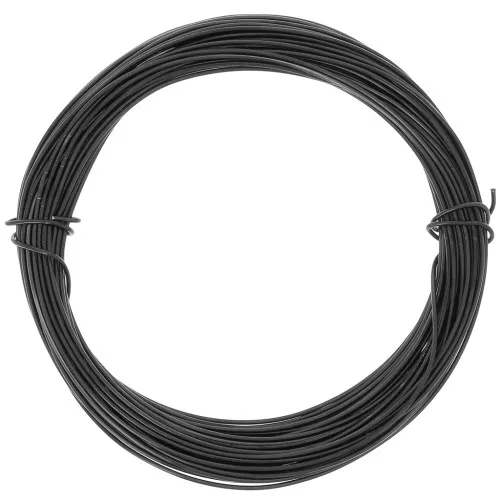 Alambre de aluminio anodizado 0,8 mm - Negro x10m