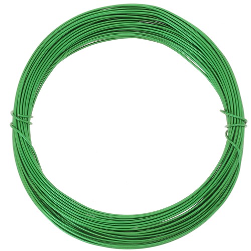 Alambre de aluminio anodizado 0,8 mm - Verde x10m