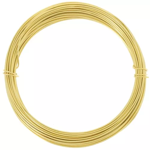 Alambre de aluminio anodizado 0,8 mm - Oro x10m