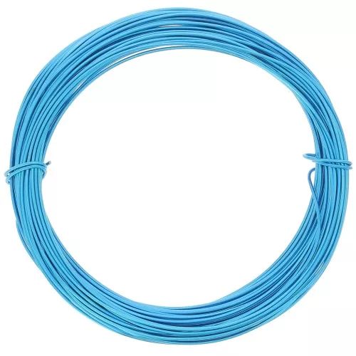 Alambre de aluminio anodizado 0,8 mm - Azul x10m