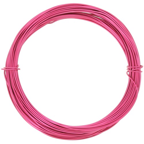 Alambre de aluminio anodizado 0,8 mm - Fucsia x10m