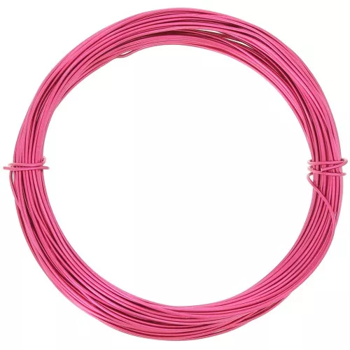 Alambre de aluminio anodizado 0,8 mm - Fucsia x10m