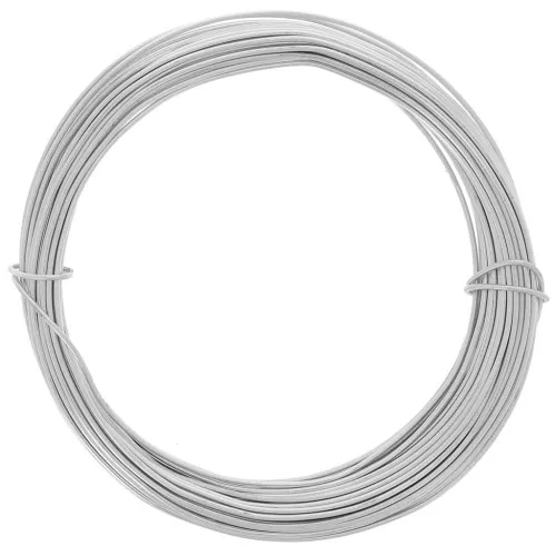 Alambre de aluminio anodizado 1 mm - Plateado x10m