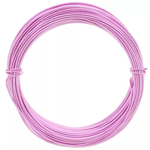 Alambre de Aluminio Anodizado 1mm - Rosa x10m
